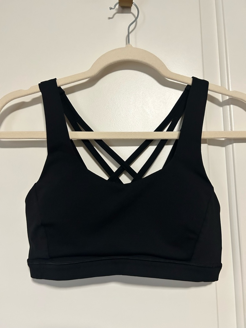 🍋🖤Lululemon Black Energy Sports Bra Yoga Pilates Barre Class 🖤🍋